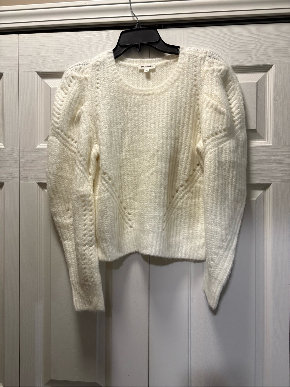 Sugar lips white sweater
